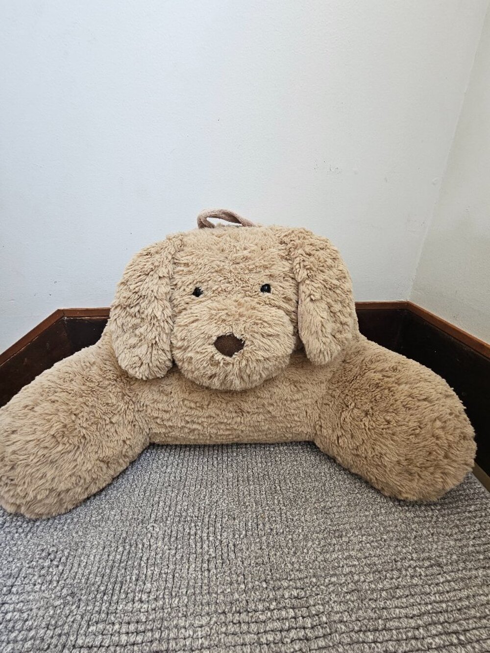 Stuffed Cozy Dog Backrest Pillow